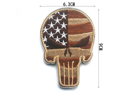 Punisher Badge Military Patches - US Tactical Warehouse