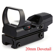 Red Dot Scope 11mm / 20mm Dovetail Riflescope Reflex Optics Sight For Hunting Rifle Gun Airsoft Tactical Sniper - US Tactical Warehouse