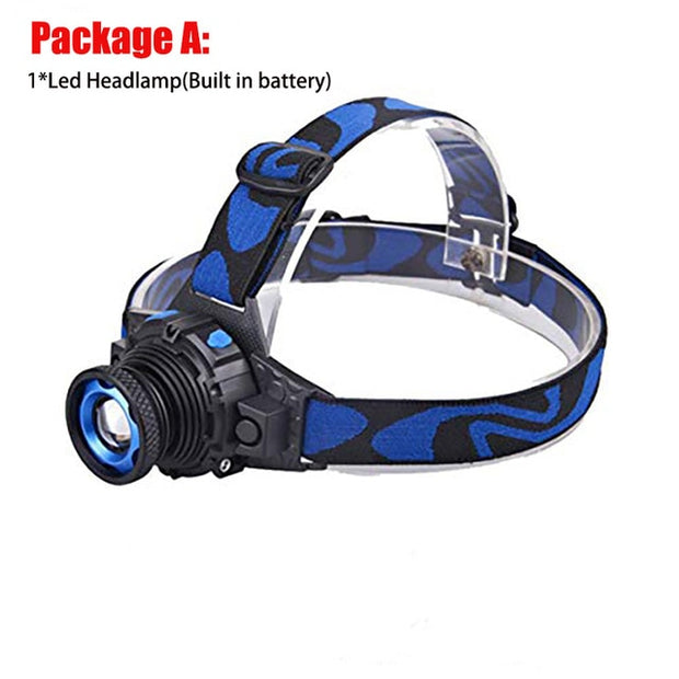 Rechargeable Waterproof  LED Headlamp - US Tactical Warehouse